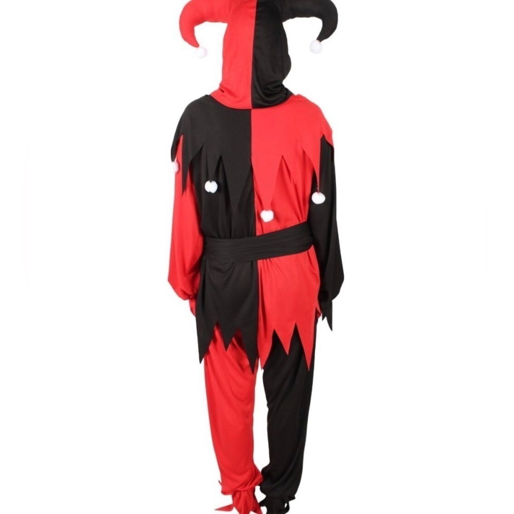 CLOWN COSTUME🃏 evil jester 🩸costume 🃏 SIZE ▪️ adult plus (48-52 )🤡 unisex🤡 - Picture 3 of 5
